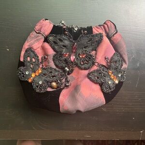 Vintage Mary Frances Butterfly Evening Bag